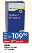 Clicks 9-Strain Probiotic 30 Capsules