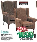 Lenzo Clio Wingback Chair-Each
