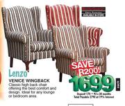 Lenzo,Venice Wingback Each