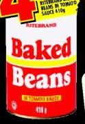 Ritebrand Baked Beans-410gm