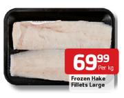 Frozen Hake Fillets Large-Per Kg
