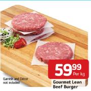 Gourmet Lean Beef Burger-Per Kg