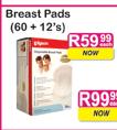 Breast Pads-60 + 12's Each