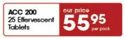 ACC 200 Effervescent Tablets-25's Per Pack
