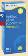 Clicks Fortified Yeast Supplement Tablets-2x100's