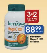 Bettaway Mega C 1000 Tablets-60's