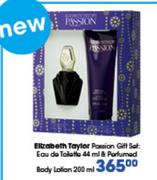 Elizabeth Taylor Passion Eau De Toilette-44ml & Parfumed Body Lotion-200ml