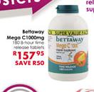 Bettaway Mega C1000mg & Hour Time Release Tablets