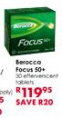Berocca Focus 50+ Effervescent Tablets-30's