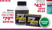 Zinium Capsules-120's Plus 30's Free
