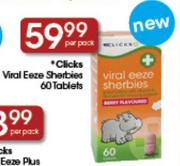 Clicks Viral Eeze Sherbies-60 Tablets Per Pack