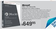 Microsoft Office 365 University Software For 2 PCs Or Macs