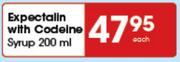 Expectalin With Codeine Syrup-200ml Each