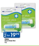 Clicks Nosal Inhaler Stick-2x2g