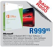 Microsoft Office Home & Student 2013 1 User Software