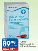 Clicks Kids Omega 3 & 6 Snip-Off Capsules-60's Per Pack