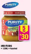 Purity 2nd Foods-5x125ml