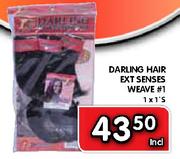 Darling Hair Ext Senses Weave #1-1x1's
