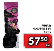 Mihair H\H Afro B #1-1 x 1's