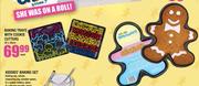Baking Trays With Cookie Cutters-29x28cm Each
