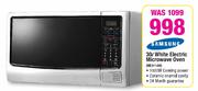 Samsung White Electric Microwave Oven (ME9114W)-30 Ltr