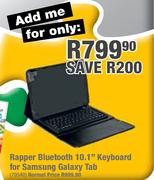 Rapper Bluetooth 10.1" Keyboard For Samsung Galaxy Tab