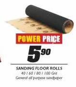 Sanding Floor Rolls(40/60/80/100 Grit)