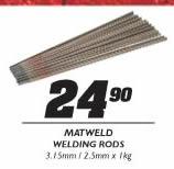 Matweld Welding Rods(3.15/2.5mmx1Kg)