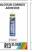 Alcolin Cornice Adhesive- 310ml Each