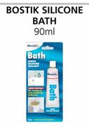 Bostik Silicone Bath -90ml Each