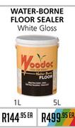 Water-Borne Floor Sealer White Gloss-5Ltr Each
