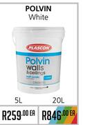 Plascon Polvin White - 5Ltr Each