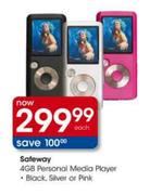 Safeway 4GB Personal Media Player-each
