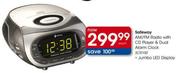 Safeway AM/FM Radio with CD Player & Dual Alarm Clock (SCR100)