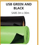 USB Green And Black SABS 3x30m-250 Mic