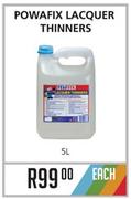Powafix Lacquer Thinners-5L
