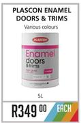 Plascon Enamel Doors & Trims-5L