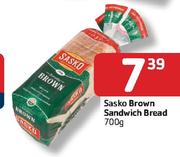 Sasko Brown Sandwich Bread-700G