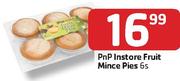 PnP Instore Fruit Mince Pies-6's