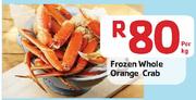 Frozen Whole Orange Crab-Per Kg