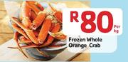 Frozen Whole Orange Crab-Per Kg