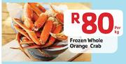 Frozen Whole Orange Crab- Per Kg