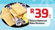 Frozen Battered Hake Portions- Per Kg
