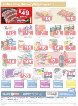 Pick n Pay Western Cape- Festive Savings On All Your Holiday Basics (5 Nov- 17 Nov), page 2