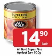 All Gold Super Fine Apricot Jam-900G Each