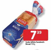 Sasko White Sandwich Bread - 700g