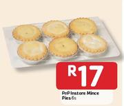 PnP Instore Mince Pies - 6's