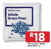 PnP No Name Whole Green Peas - 1kg 
