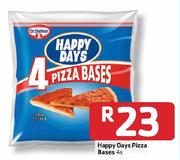 Happy Days Pizza Bases - 4's