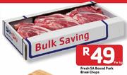 Fresh SA Boxed Pork Braai Chops - Per Kg